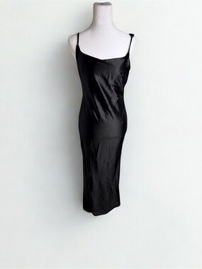 Amazon Black Backless Slip Dress